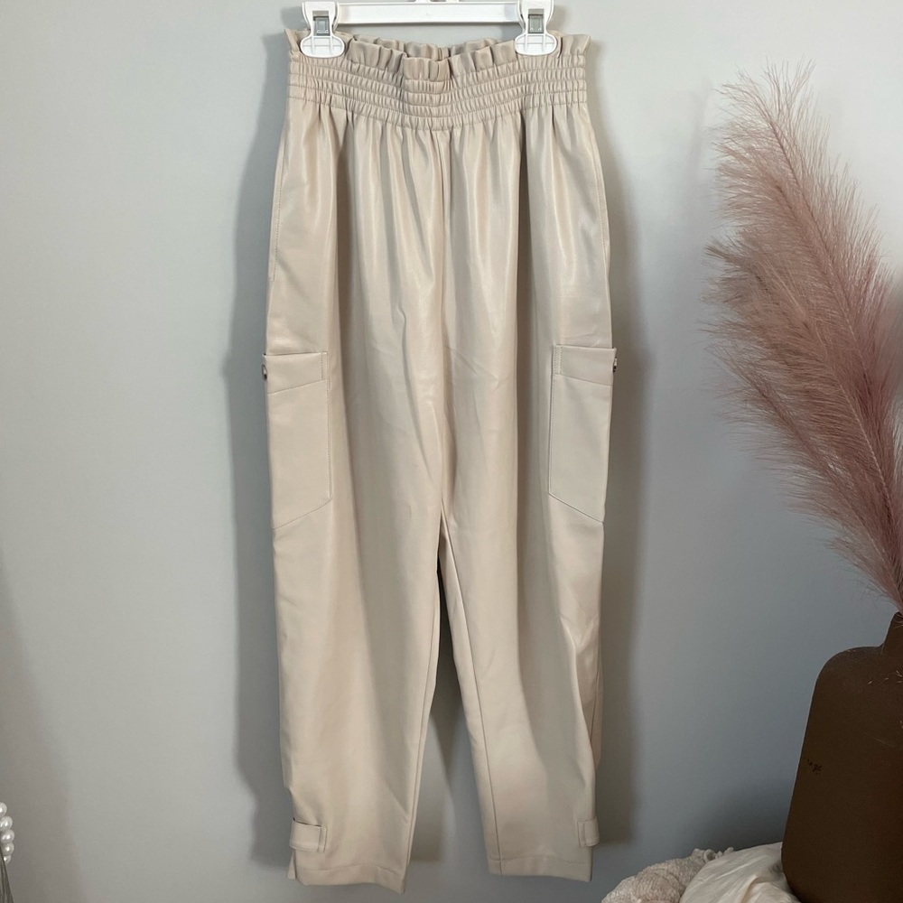 ZARA Faux Leather Trouser
